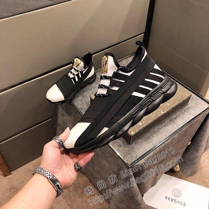 VERSACE男鞋 官網同步 2019最潮款 範思哲系帶休閒男鞋  jpx1194